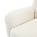 Mid - Century Modern Arm Chair With Wingback Design Wood Legs