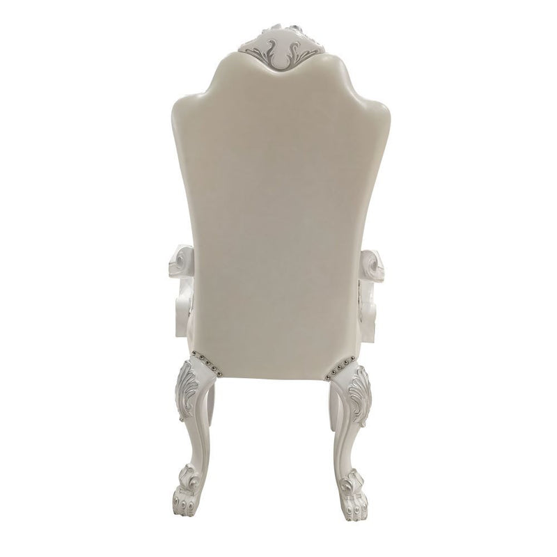 Dresden - Arm Chair (Set of 2) - Synthetic Leather & Bone White