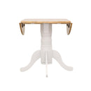 Allison - Round Drop Leaf Extension Dining Table - White - Atlantic Fine Furniture Inc