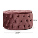 Modern Glam Ottoman Velvet