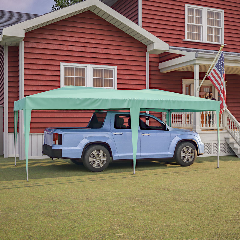 Pop Up Canopy Outdoor Portable Party Folding Tent With 6 Removable Sidewalls + Carry Bag + 6 Pieces Weight Bag