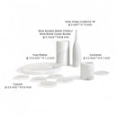 10 Pieces Luxury Natural Marble Dining Room Accessories Set