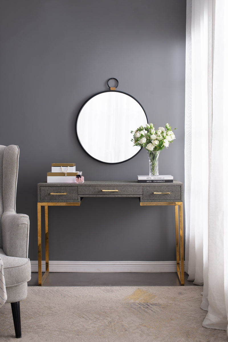 Wall Mirror With Black Frame, Contemporary Minimalist Accent Mirror For Living Room, Foyer, Entryway, Bedroom - Black