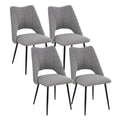 Chair With High Resilience Filling, Adjustable Feet For Kitchens (Set of 4)
