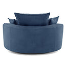 360° Swivel Accent Barrel Chair With Dual Layer Cushion And 3 Removable Pillows