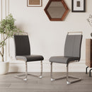 Modern Dining Chairs With Padded Seat, High Back