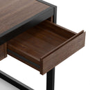 Erina - Desk - Distressed Charcoal Brown