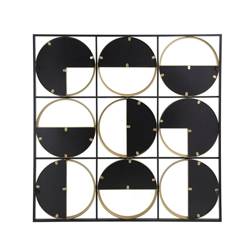 Eclectic Styling Metal Beaded Wall Mirror With Contemporary Design For Bedroom, Liveroom & Entryway