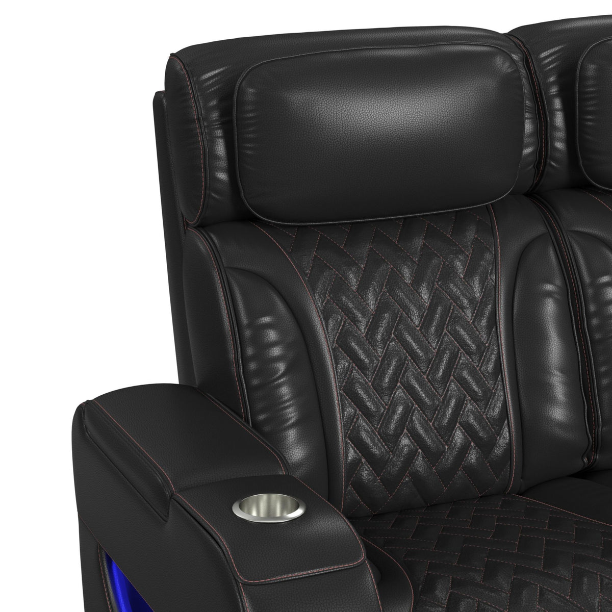Prime Time Sofa Set in Black by Elements International, view 39