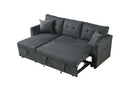 Sectional Sofa Bed L Shaped Sofa Couch Bed With USB Port, Reversible Chaise With Storage