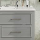 Bathroom Vanity With Ceramic Sink, Tip Out Tray & 2 Full Extension Drawers