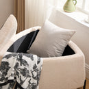 Upholstered Storage Ottoman Set With Reversible Lid