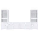 Laughlin - 4 Door Engineered Wood TV Stand - White