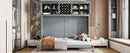 Murphy Wall Bed With Top Cabinets & Wine Rack