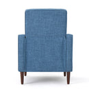 Mid-Century Modern Recliner With Button Tufted Waffle Stitch