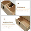 Bathroom Vanity With Ceramic Sink, Fluted Design