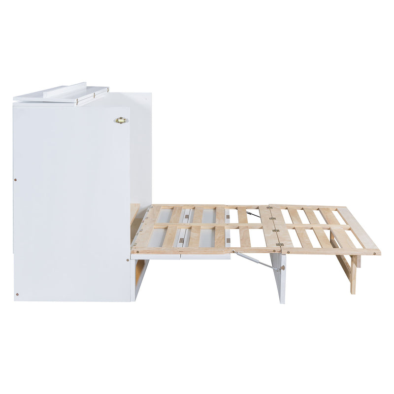 Classic Stylish Murphy Bed With Large Drawers