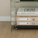 Premium 5 Tier Glass Display Case With 5 Dynamic LED Modes