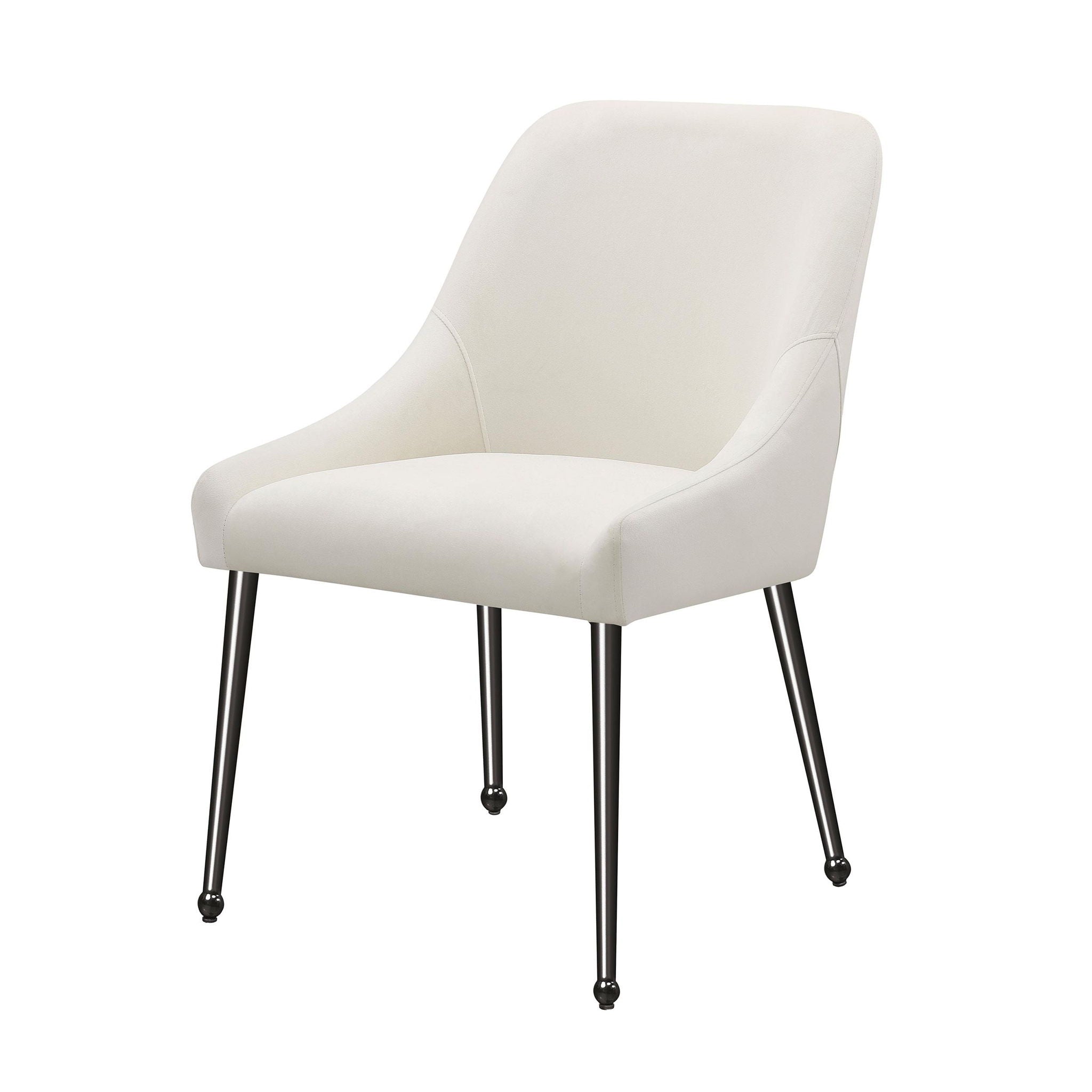 Mayette Upholstered Dining Side Chair Ivory (Set of 2) - Atlantic Fine Furniture Melbourne FL