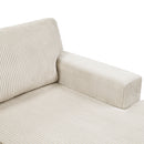 Oversized Sectional U-Shaped Sofa With Chaise Lounge And Three Soft Throw Pillows
