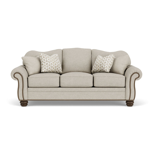 Bexley - Fabric Sofa, Nailhead Trim - Beige
