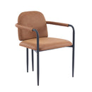 Modern Dining Chair Set With Durable Iron Frame And Comfortable Fabric Upholstery