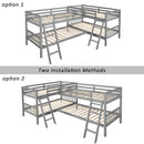 L Shaped Bunk Bed With Ladder