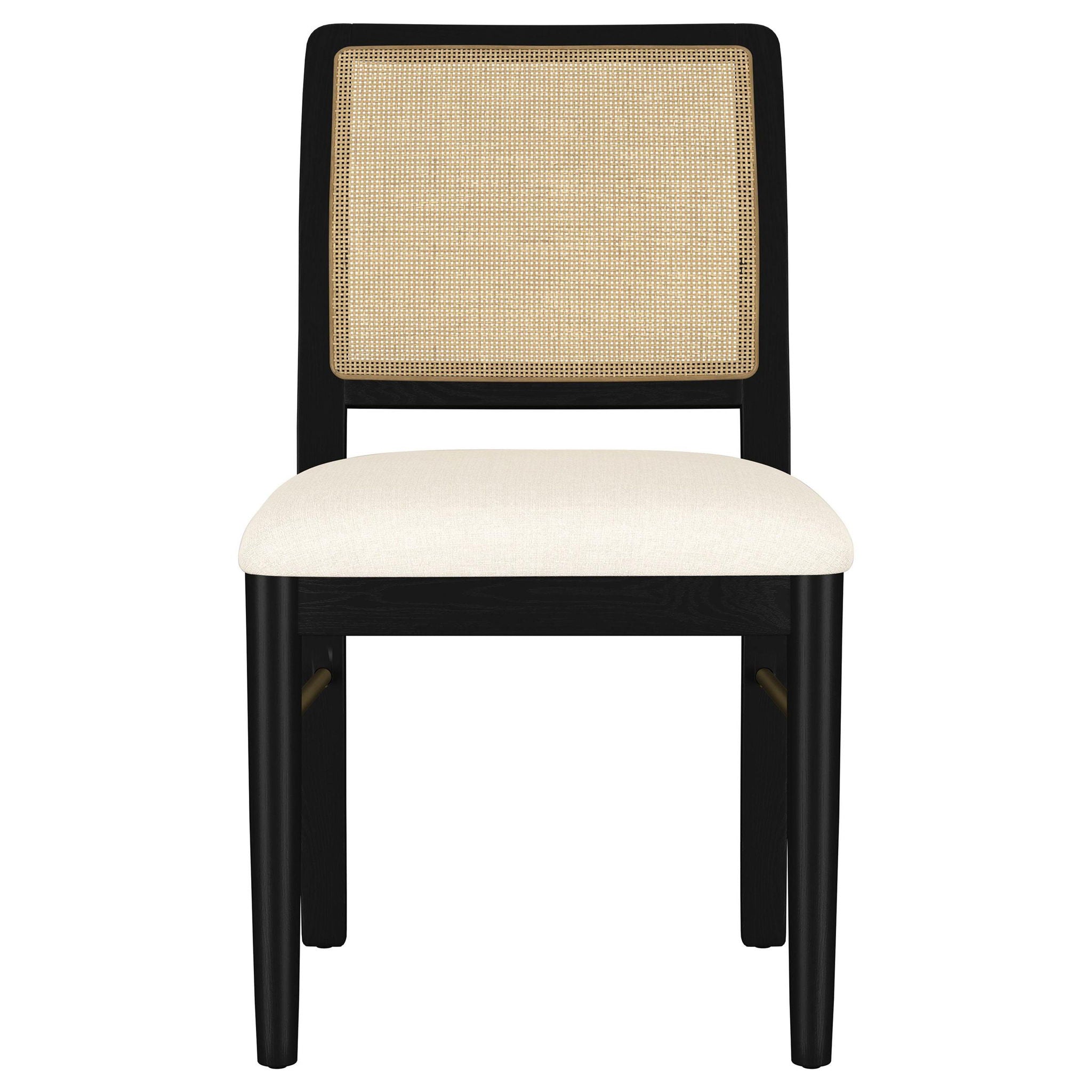 Arini 5-piece Round Dining Table Set Sand Wash and Black - Atlantic Fine Furniture Melbourne FL