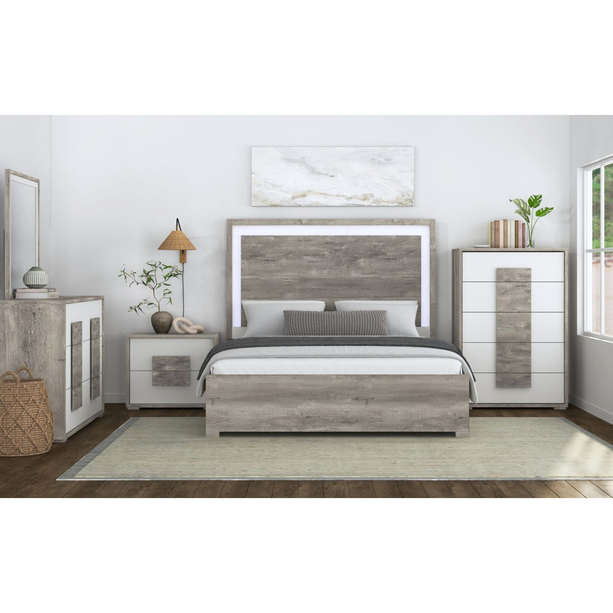 San Matteo 6-Drawer Dresser in Gray by Elements International, view 9