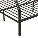 Modern Twin Over Full Metal Bunk Bed With Trundle And Dual Side Ladder And Metal Design - Black / Brown