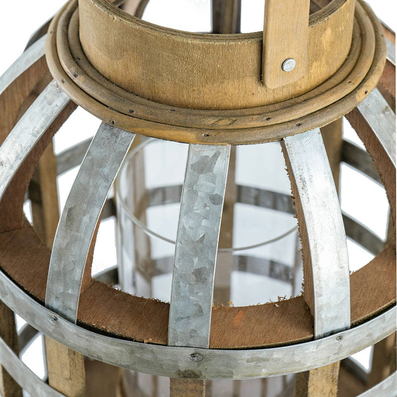 Decorative Lantern With Handle, Wooden Lantern For Indoor / Outdoor, Home Garden Wedding