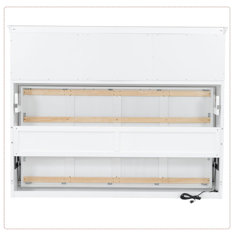 Murphy Bed With Charging Station And Drawer