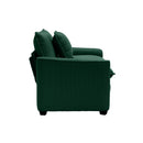 Modern Classic Corduroy Fabric Single Chair Deep Seat Sofa With Pillow