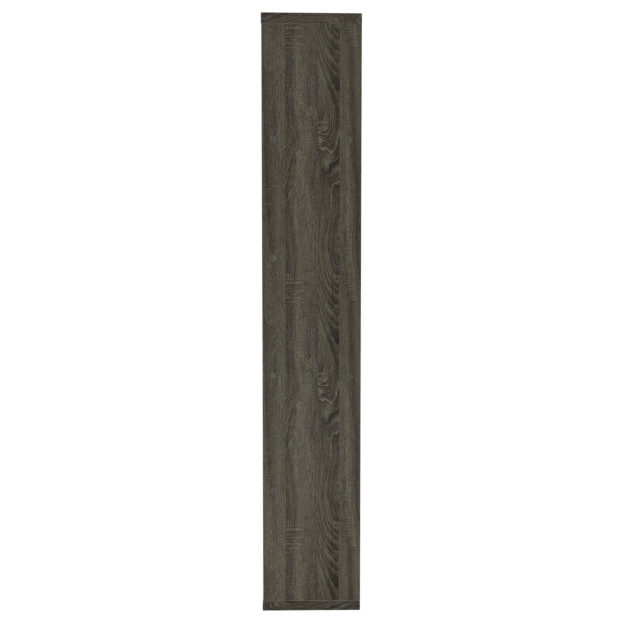 Harrison 71-inch 5-shelf Bookshelf Weathered Grey