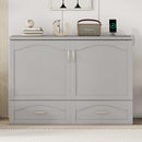 Murphy Wall Bed With Drawer And A Set Of Sockets & USB Ports, Pulley Structure Design