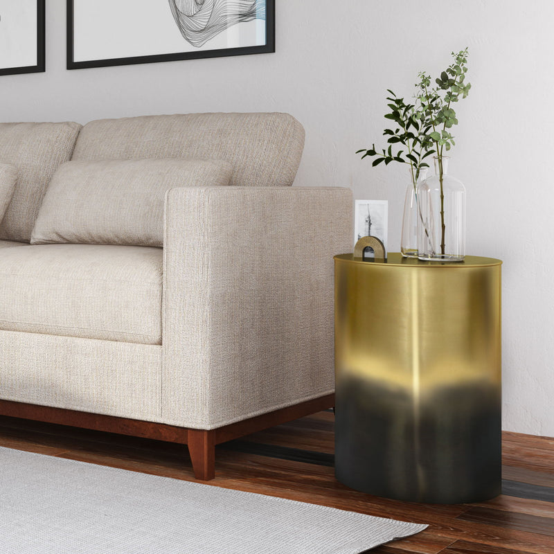 Curtis - Ombre Metal Cylinder Accent Table