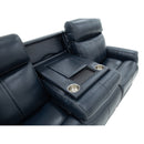 View - Power Reclining Sofa With Console, Power Headrest & Lumbar