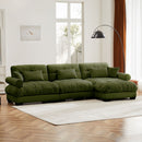 Super Comfort Oversized Modular Sectional Sofa With Movable Ottoman