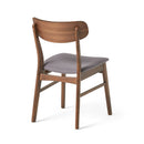 Elegant Fabric Dining Chair With Cushioned Seat