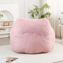 Beanbag Sofa Chair With Armrests Stuffed High Density Foam