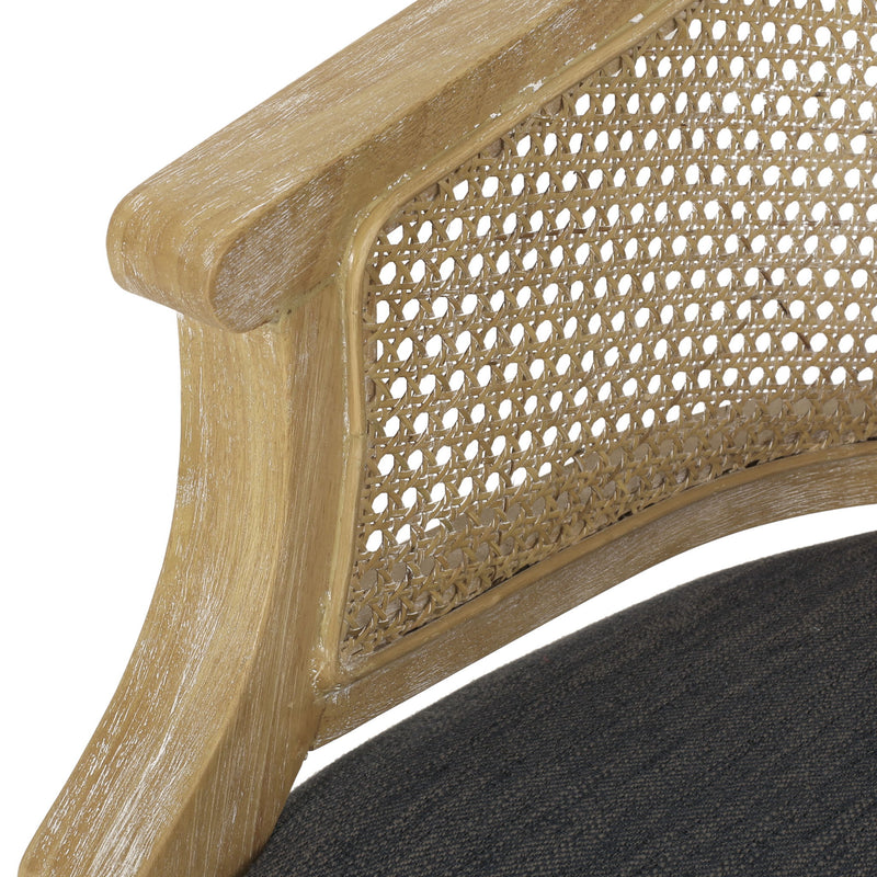 Curved Backrest Accent Chair