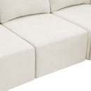 Modular U Shaped Sectional With Ottomans, Luxury Cloud Floor Couch With Deep Seat Fully Compressed Upholstered Sofa