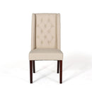 Sophisticated Tufted Dining Chair With High Back Design