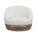 Willow - Upholstered Patio Deep Seating Armchair, Wicker Frame