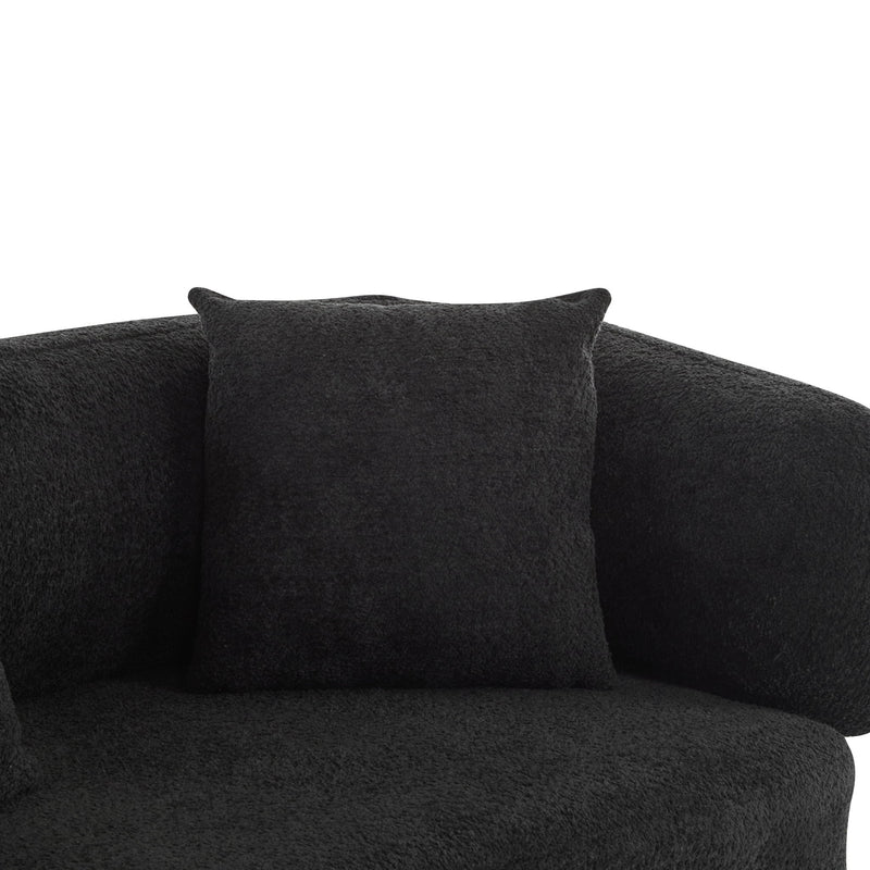 Modern Curved Arm Sofa