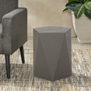 Side Table With Geometric Design