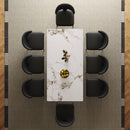 Modern Rectangular Dining Table For 6 With Chairs