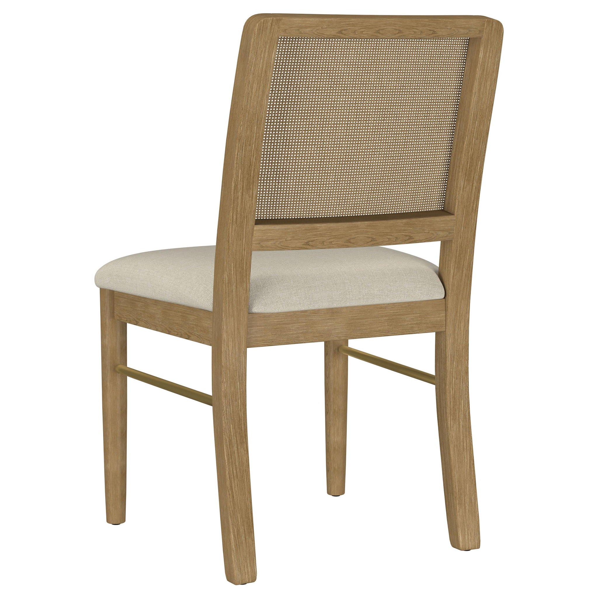 Arini Rattan Cane Dining Side Chair Sand Wash (Set of 2)