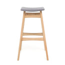 Modern Bar Stool Set With Upholstered Seating