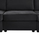 Modern 3 Seater Upholstered Sofa With Curved Design